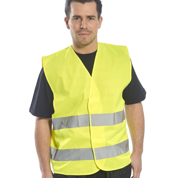 Hi-vis two-band vest (C474) Thumbnail